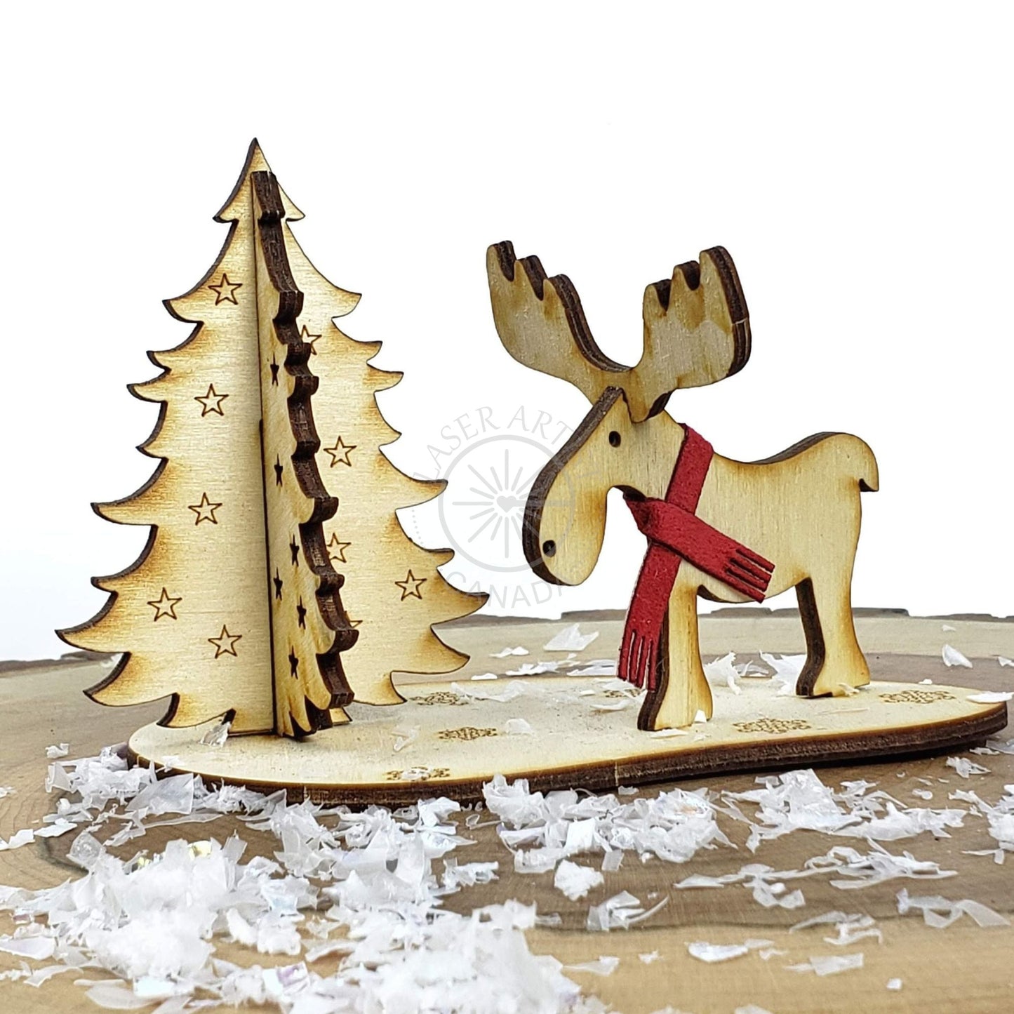 3D Winter Holiday - Holiday Card - Winter Moose